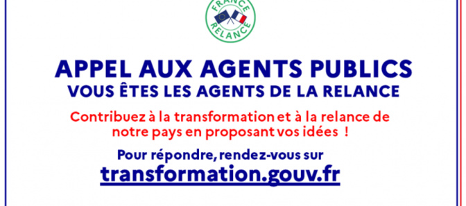 Plan de relance : Le Gouvernement lance un appel aux agents publics, "agents de la relance de la France"