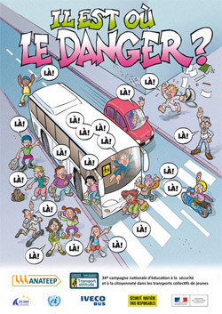 "Il est où le danger?" Campagne nationale d'éducation à la sécurité dans les transports de jeunes "Il est où le danger?" Campagne nationale d'éducation à la sécurité dans les transports de jeunes